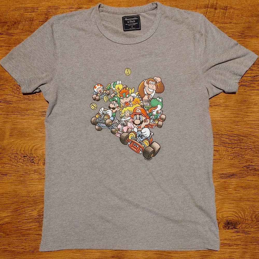 Nintendo Mario Kart shirt Super Mario Bros Yoshi Donkey Kong Toad Bowser